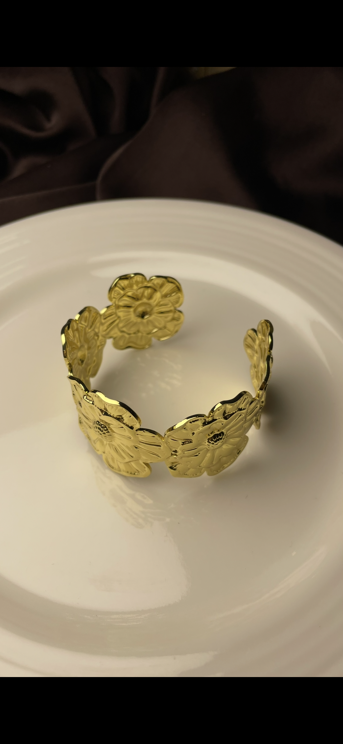 Premium Gold-Plated Adjustable Cuff Bracelet