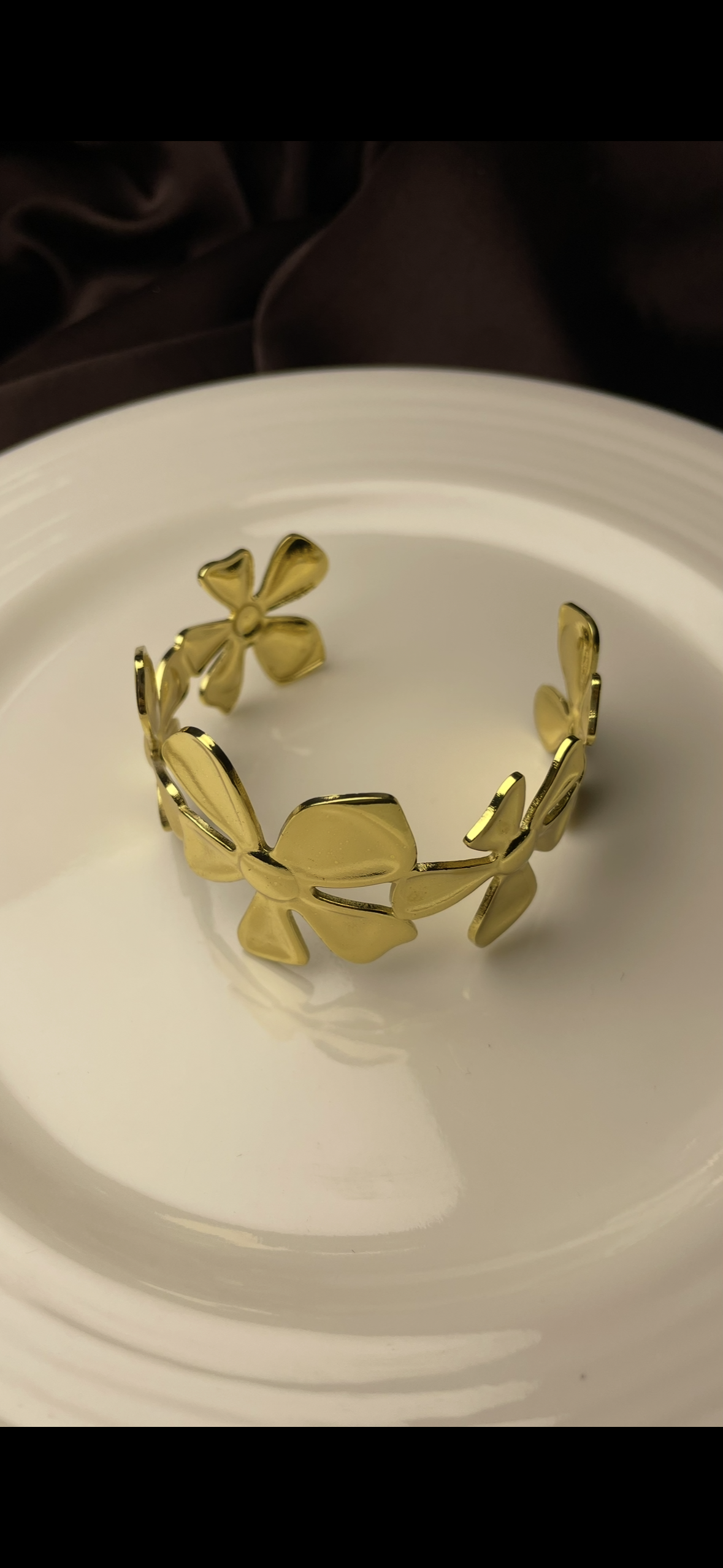 Premium Gold-Plated Adjustable Cuff Bracelet