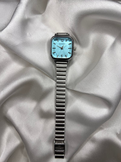 CLASSIC SILVER SAPPHIRE DIAL ( CASIO WATCH )