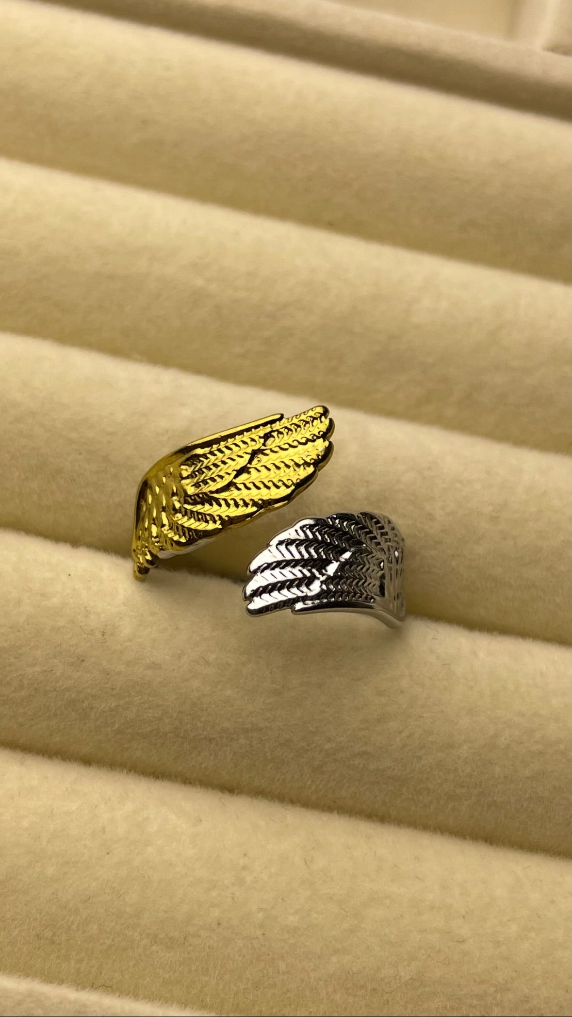 Premium Adjustable Stainless Steel Ring ( TWO-TONE )