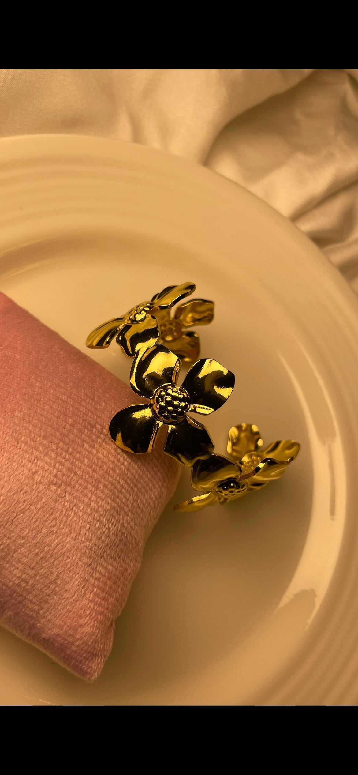 Premium Gold-Plated Adjustable Cuff Bracelet