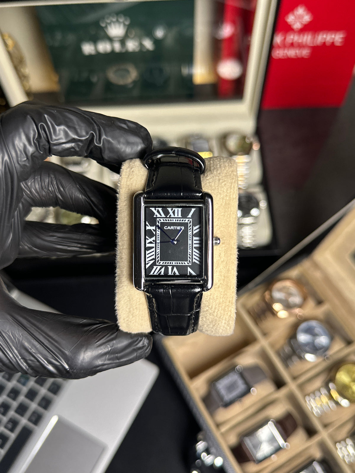 CARTIER LEATHER BLACK