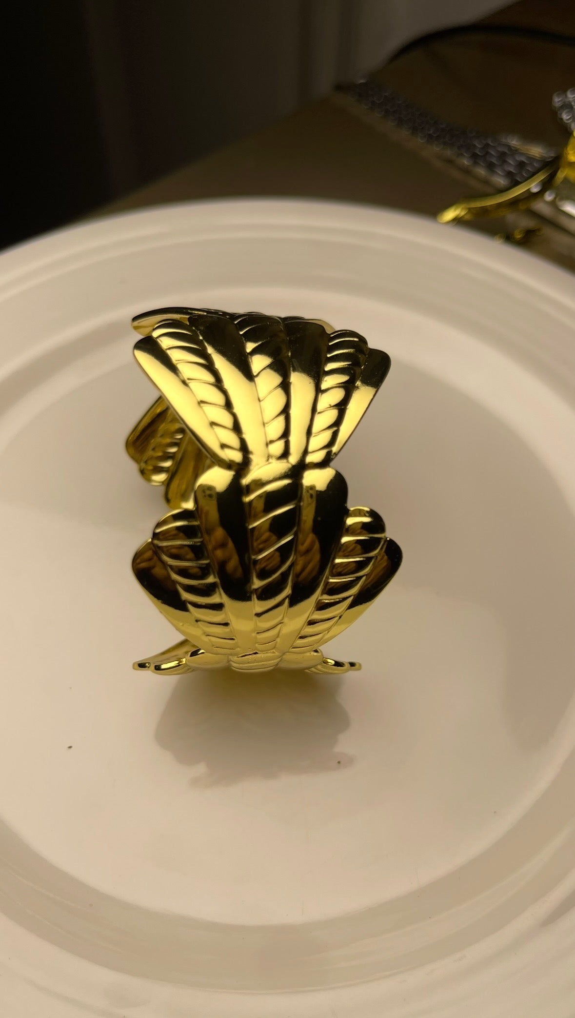 Premium Gold-Plated Adjustable Cuff Bracelet