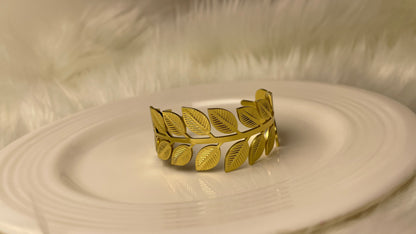 Premium Gold-Plated Adjustable Cuff Bracelet
