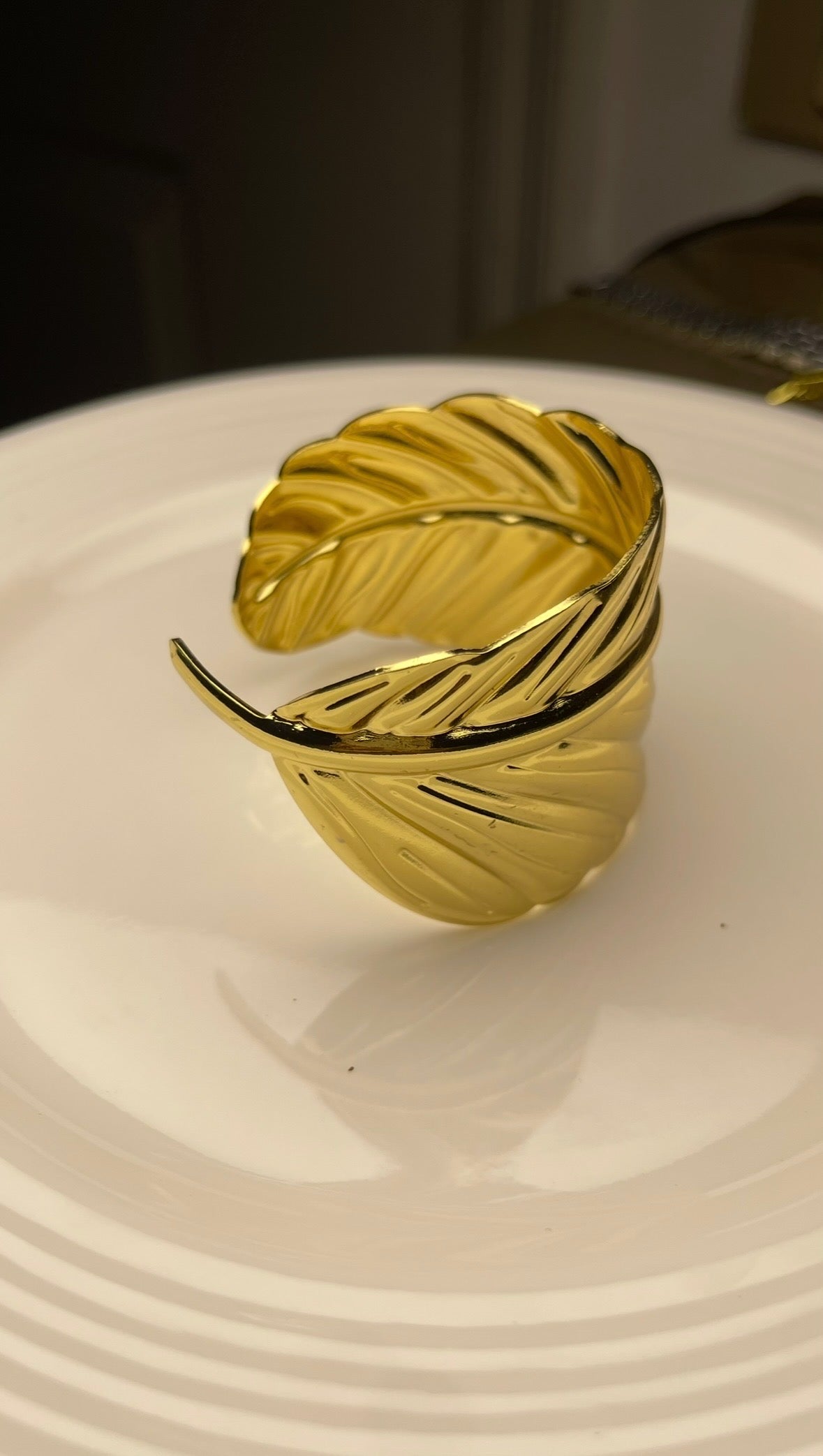 Premium Gold-Plated Adjustable Cuff Bracelet