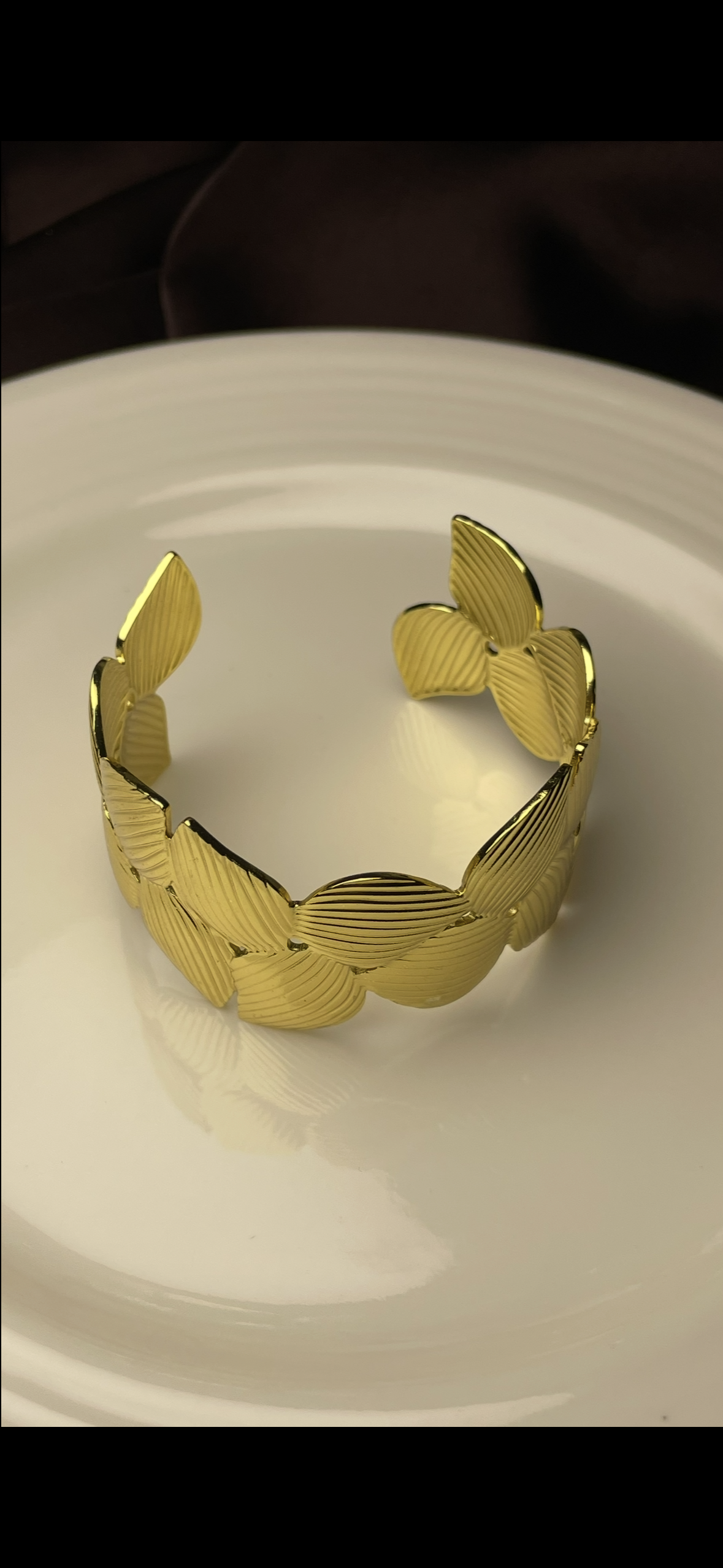 Premium Gold-Plated Adjustable Cuff Bracelet