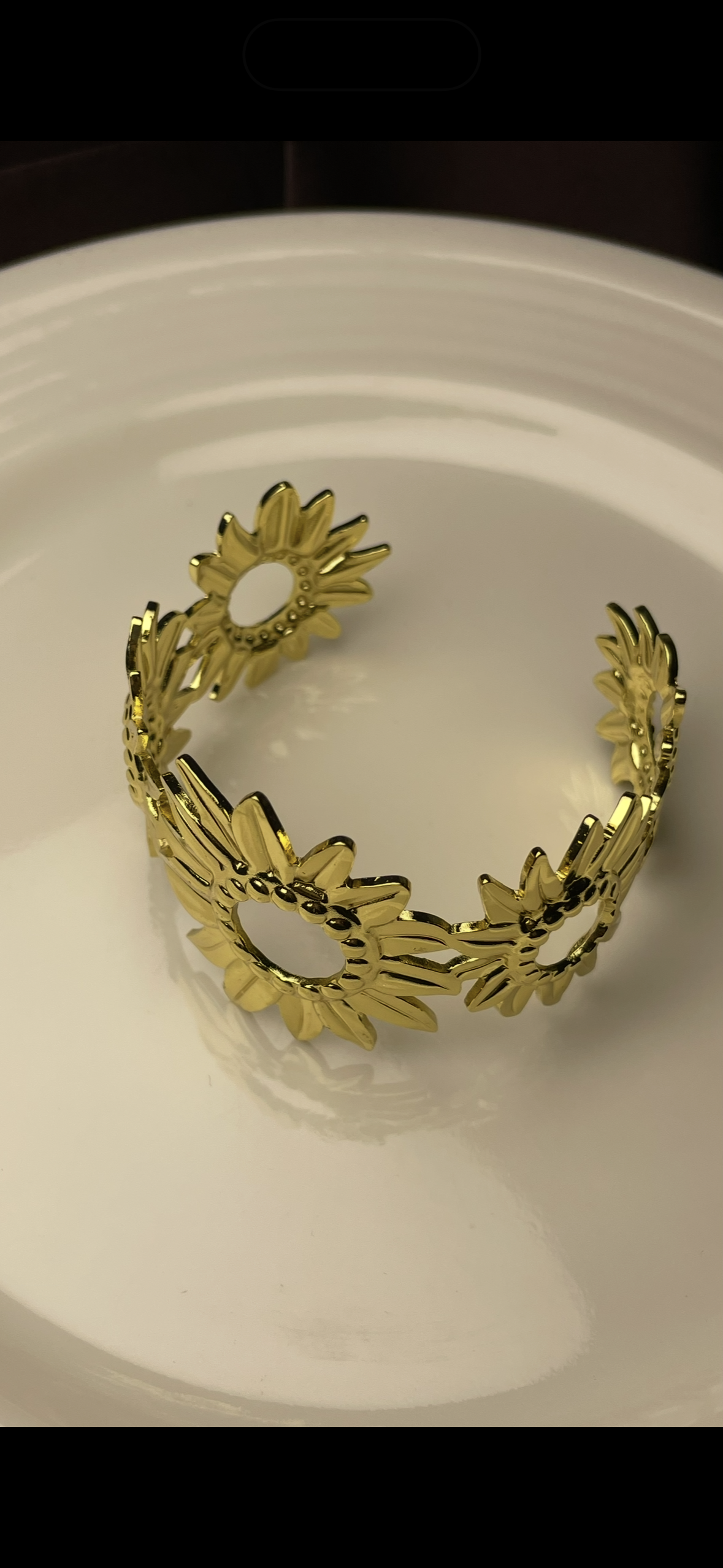 Premium Gold-Plated Adjustable Cuff Bracelet