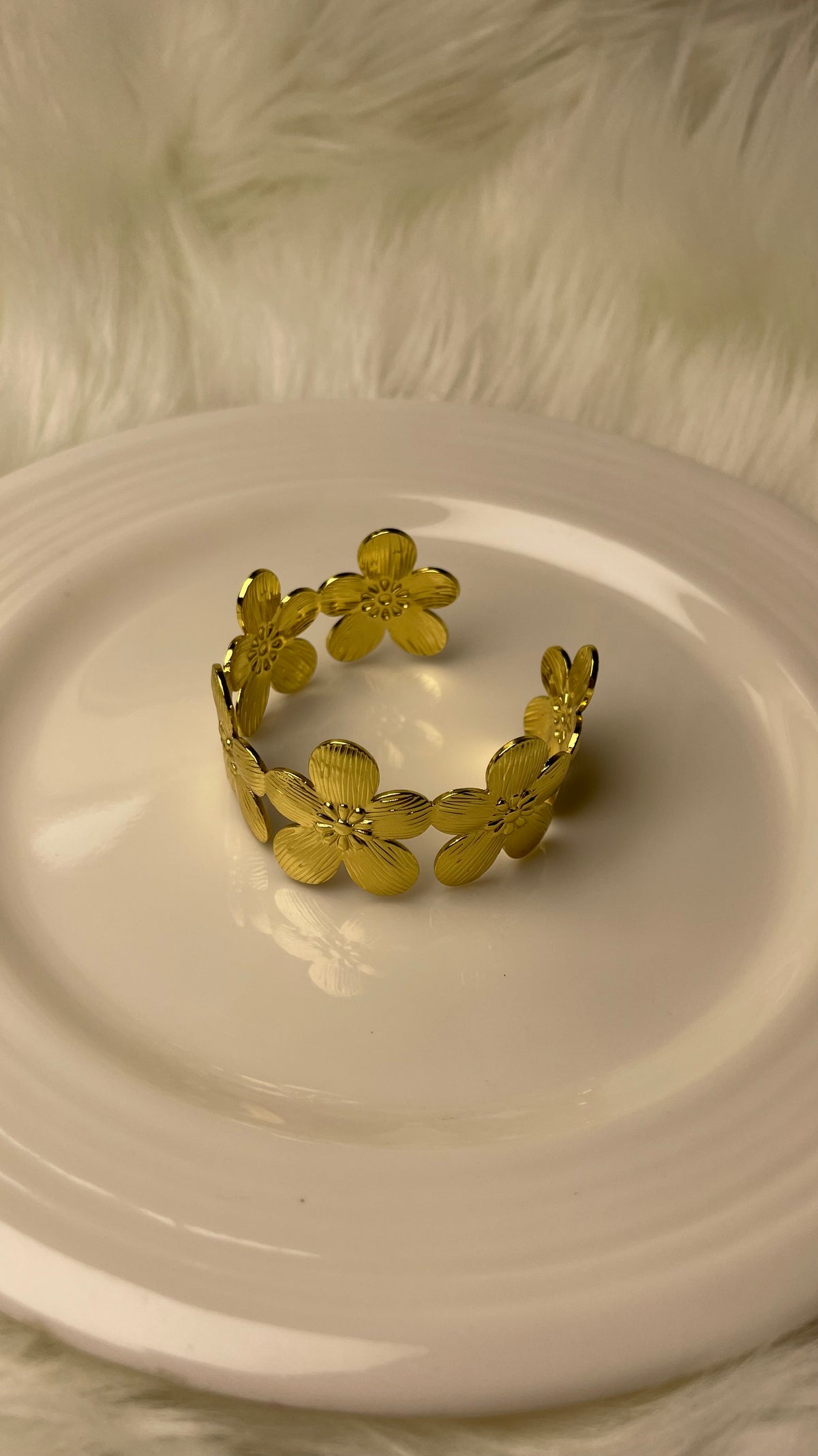 Premium Gold-Plated Adjustable Cuff Bracelet