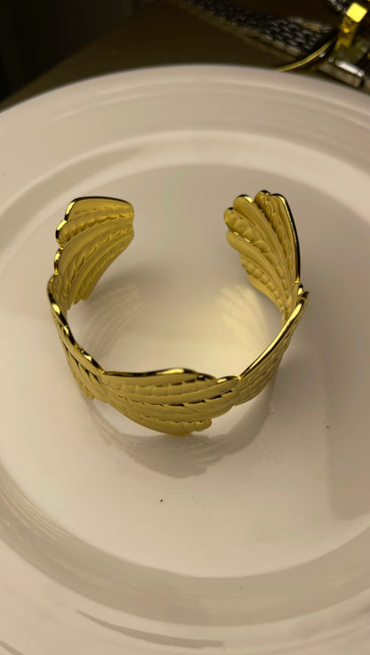 Premium Gold-Plated Adjustable Cuff Bracelet