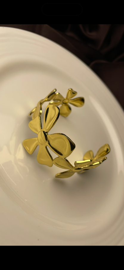 Premium Gold-Plated Adjustable Cuff Bracelet