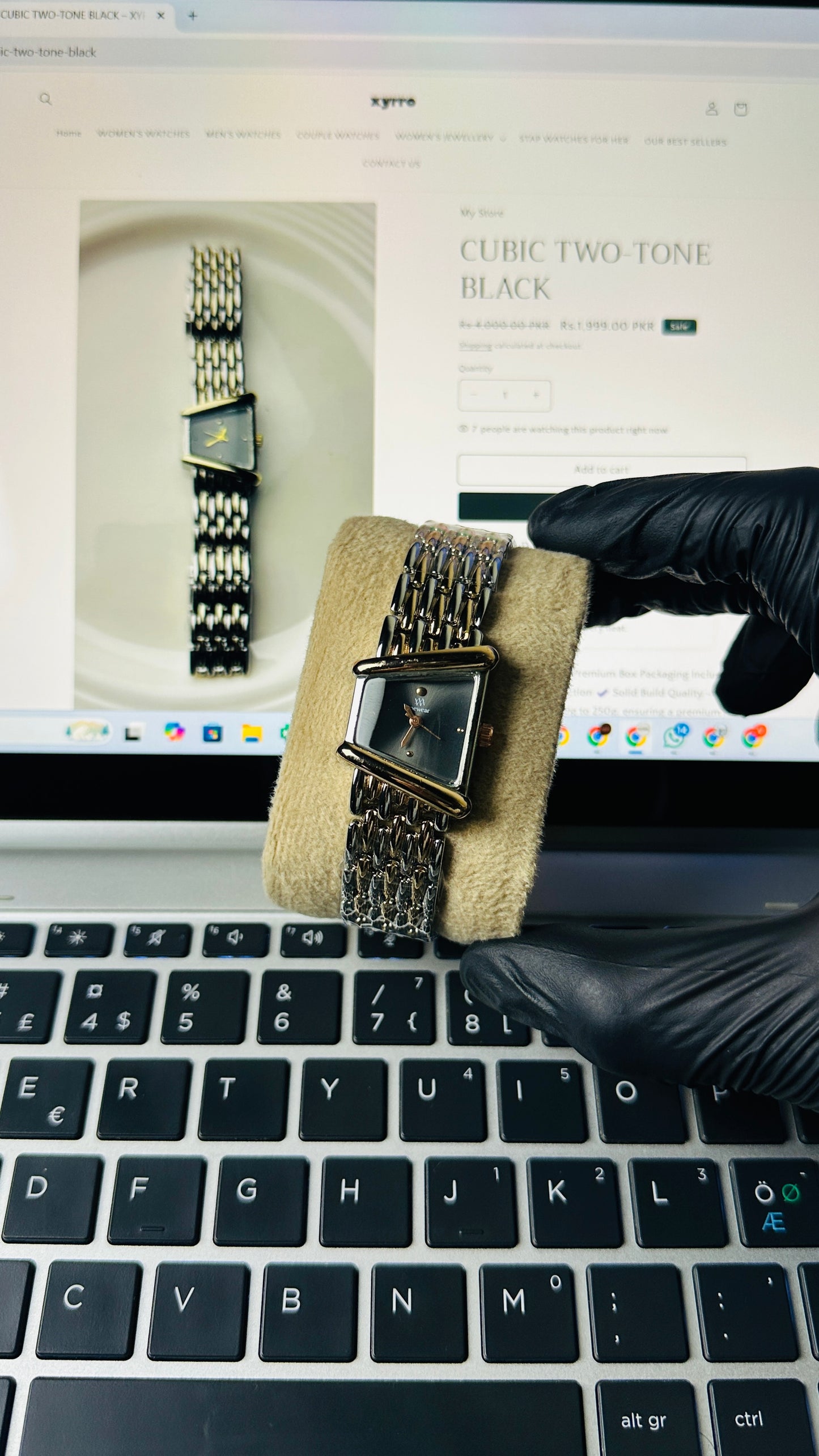 CUBIC TWO-TONE BLACK