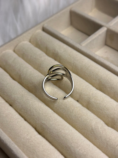 Premium Adjustable Stainless Steel Ring ( TWO-TONE )
