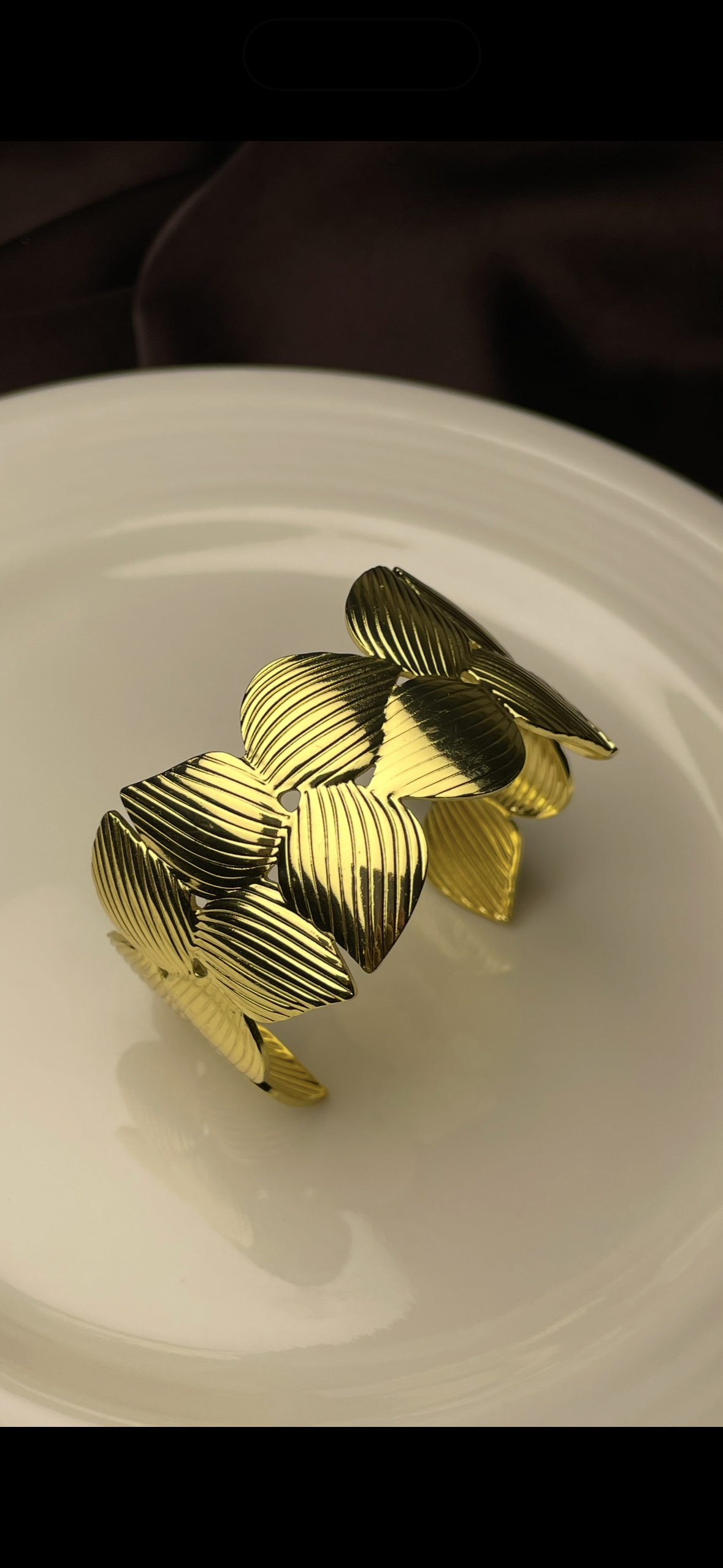 Premium Gold-Plated Adjustable Cuff Bracelet