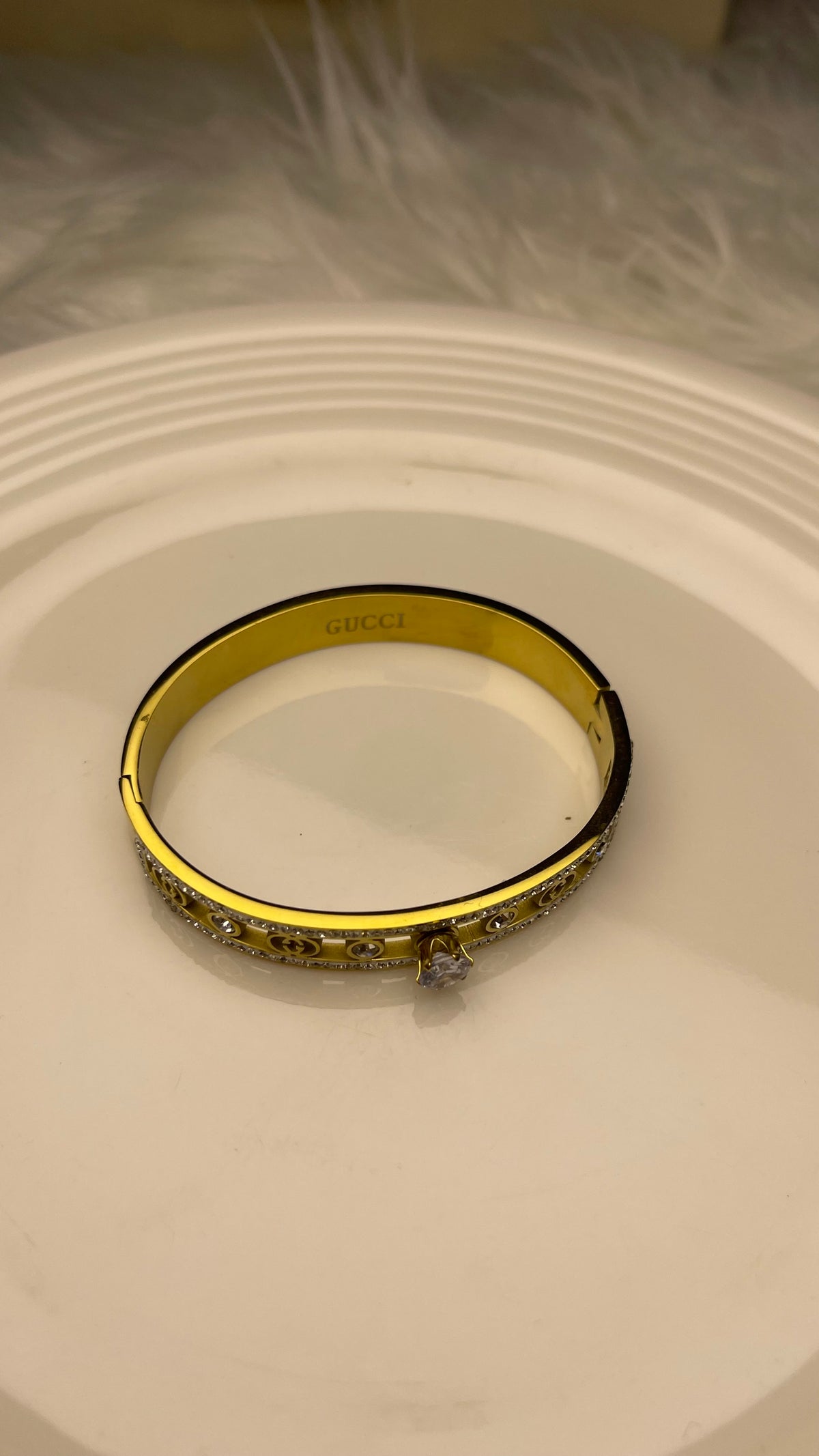 STONNED STAINLESS BANGLE