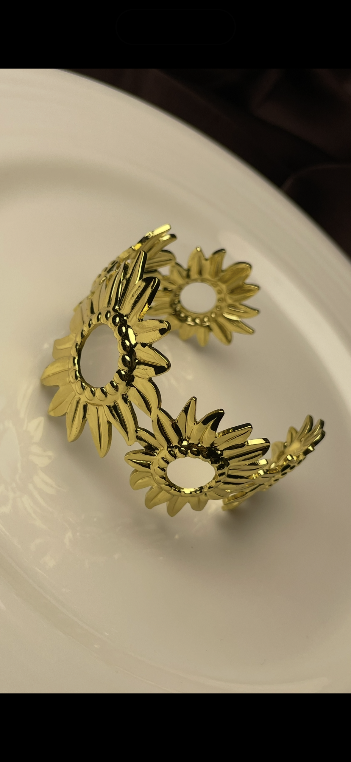 Premium Gold-Plated Adjustable Cuff Bracelet