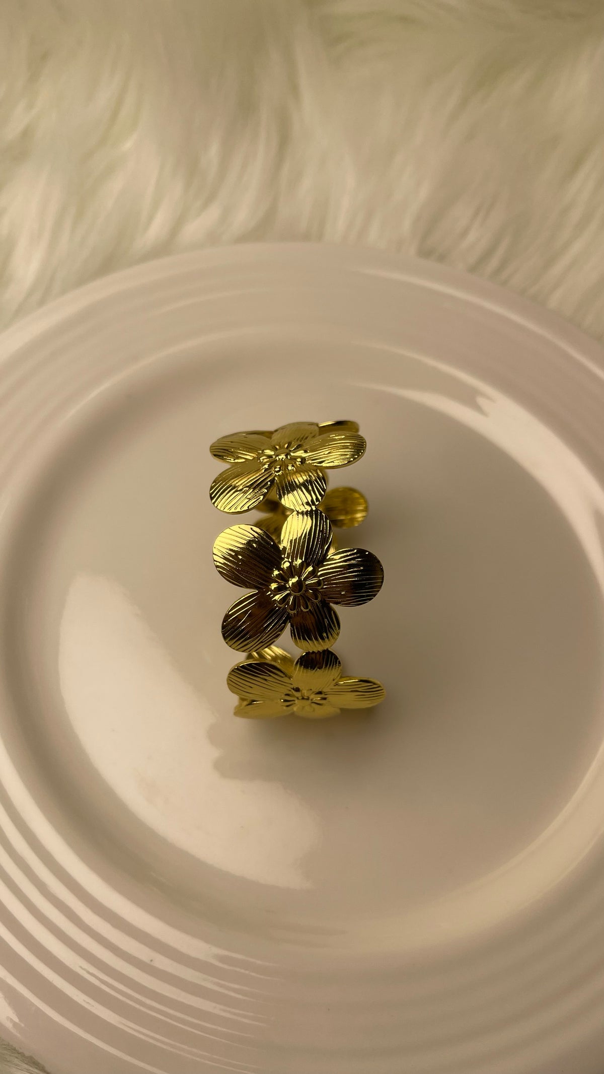 Premium Gold-Plated Adjustable Cuff Bracelet