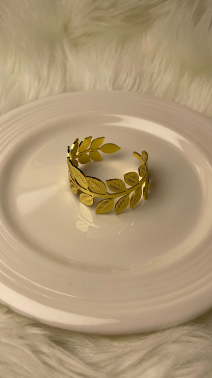 Premium Gold-Plated Adjustable Cuff Bracelet