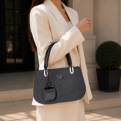 IVORY BLACK HANDBAG