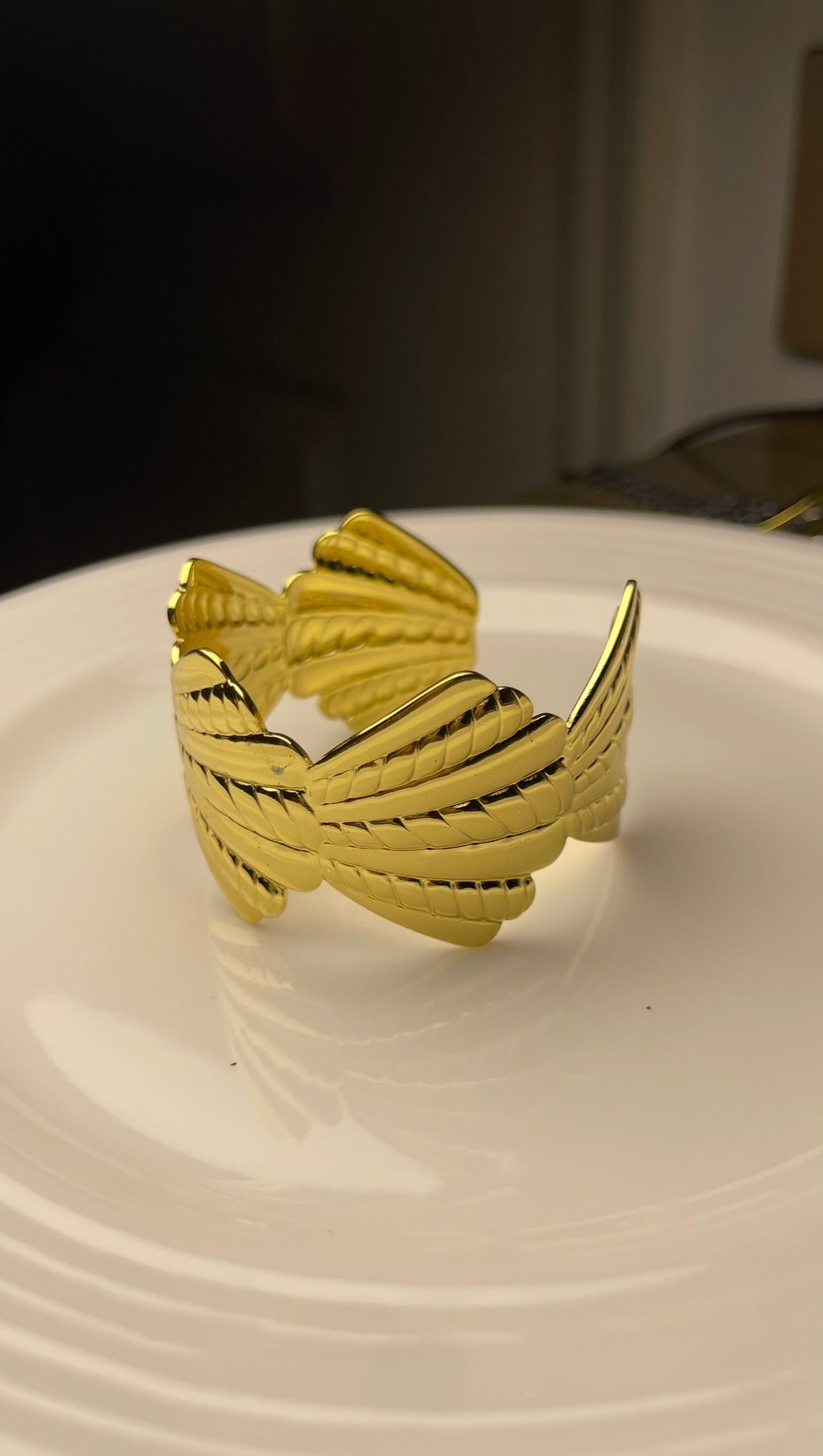 Premium Gold-Plated Adjustable Cuff Bracelet