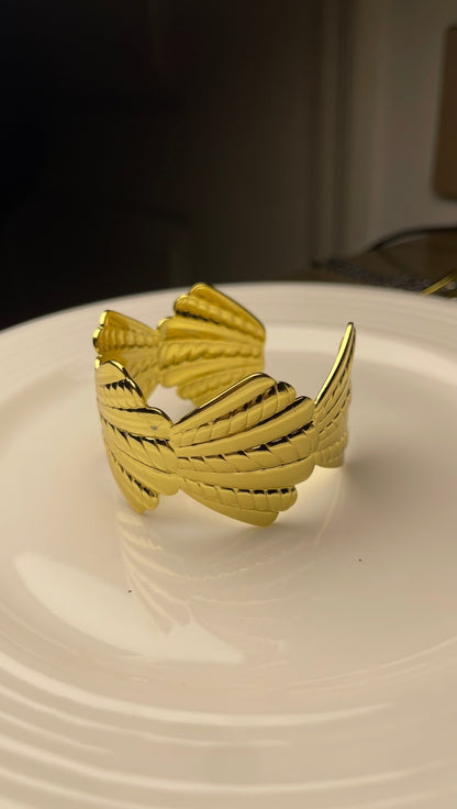 Premium Gold-Plated Adjustable Cuff Bracelet