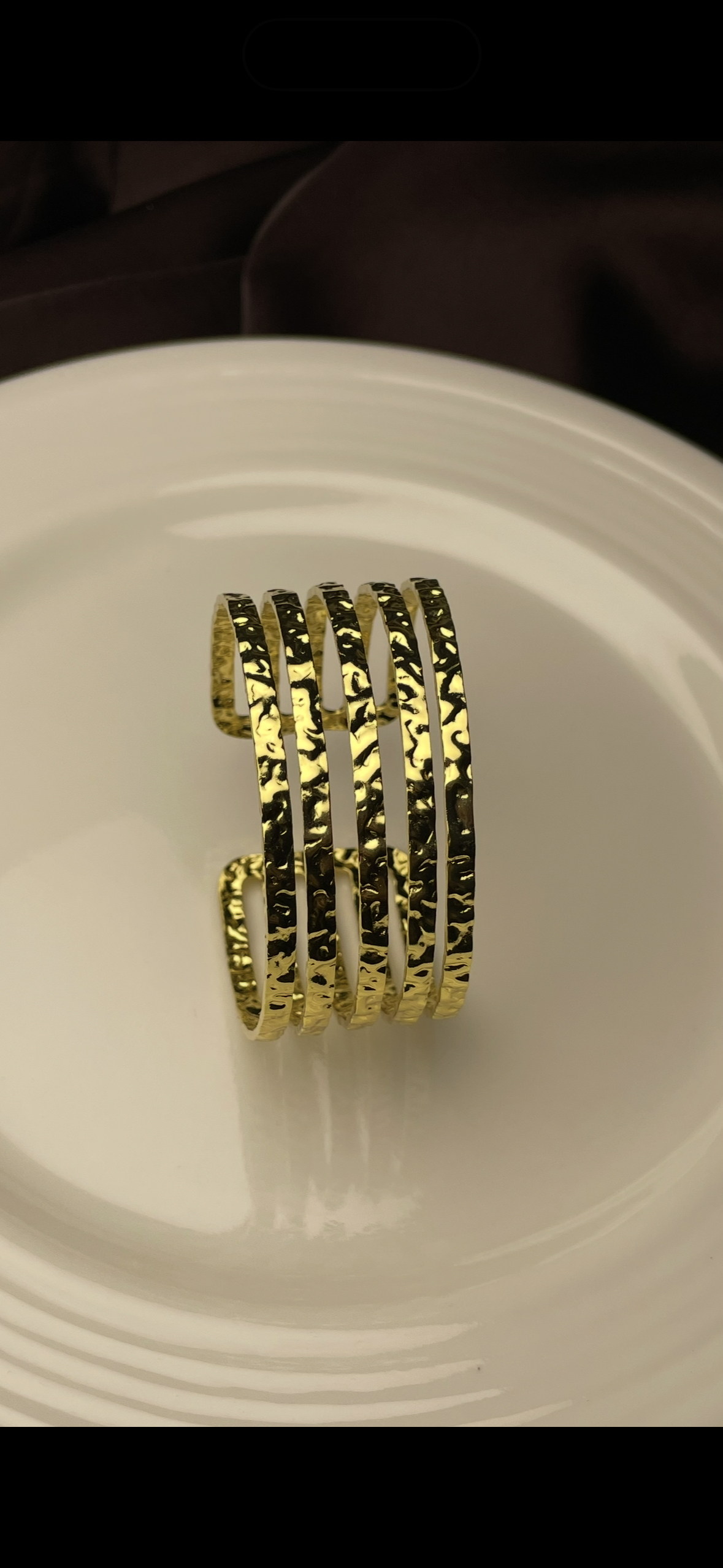 Premium Gold-Plated Adjustable Cuff Bracelet