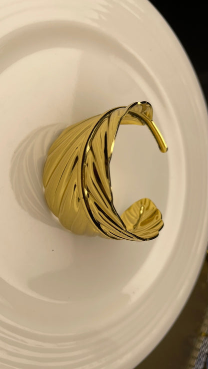 Premium Gold-Plated Adjustable Cuff Bracelet