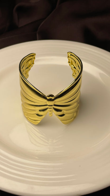 Premium Gold-Plated Adjustable Cuff Bracelet