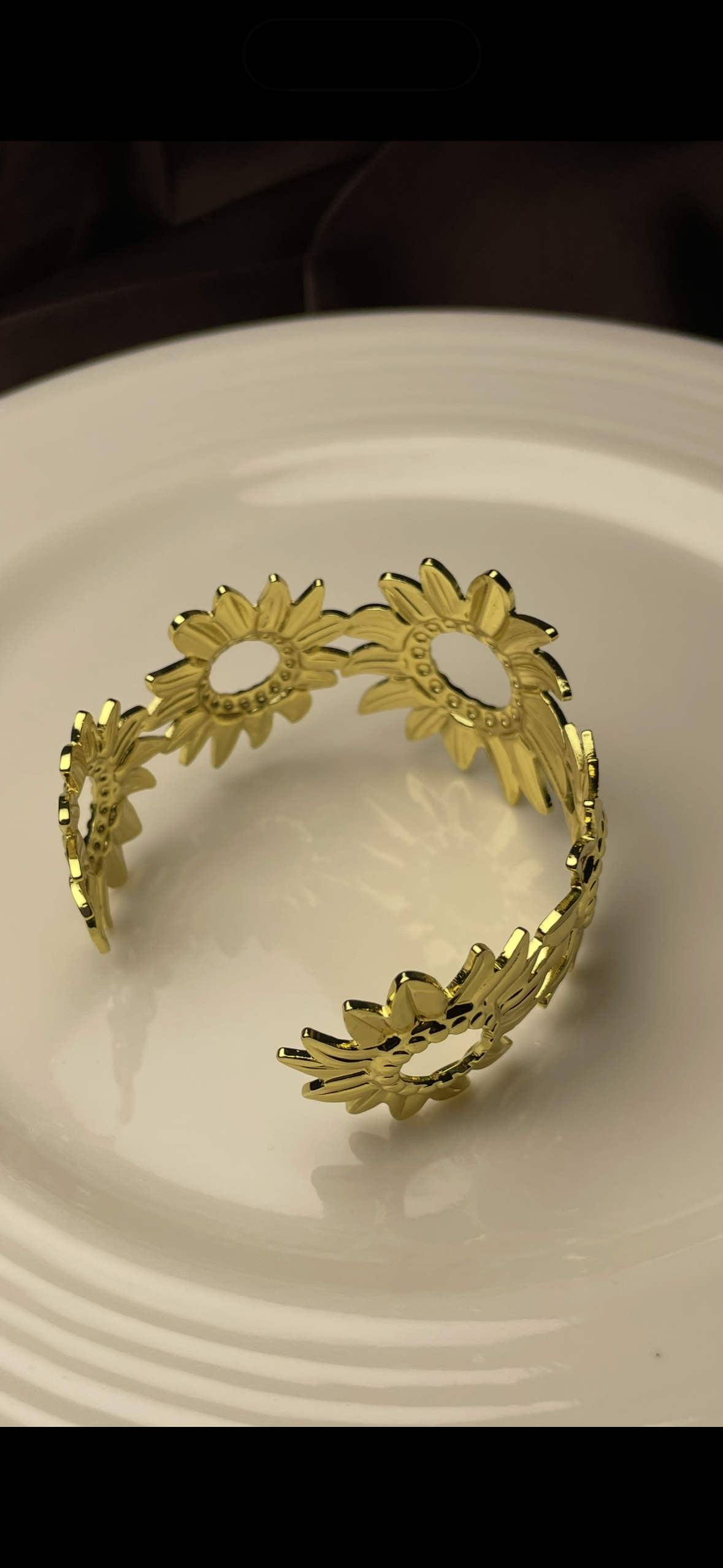 Premium Gold-Plated Adjustable Cuff Bracelet