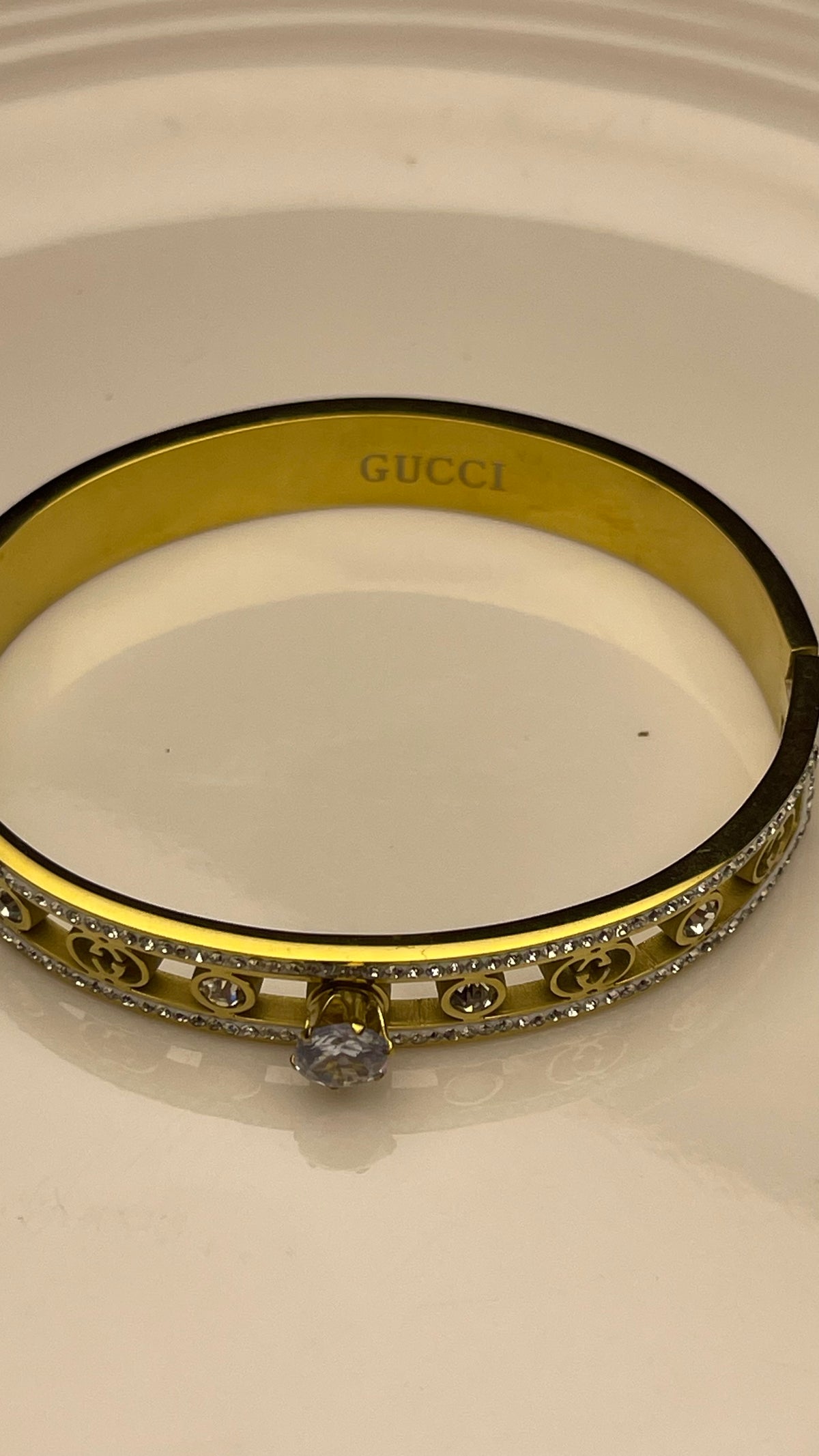 STONNED STAINLESS BANGLE