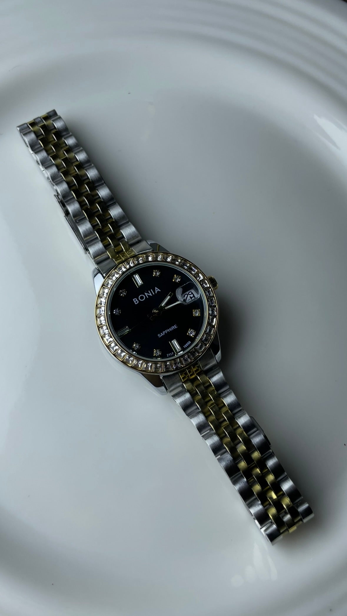 BONIA SAPPHIRE DAY-DATE BLACK