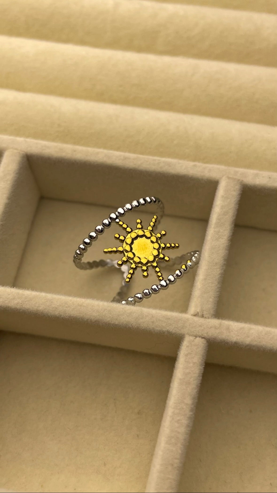 Premium Adjustable Stainless Steel Ring ( TWO-TONE )