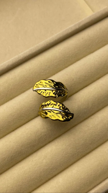 Premium Adjustable Stainless Steel Ring ( TWO-TONE )