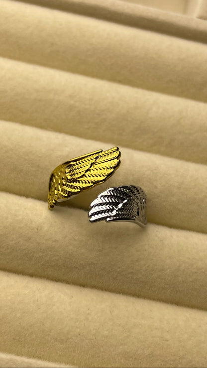 Premium Adjustable Stainless Steel Ring ( TWO-TONE )