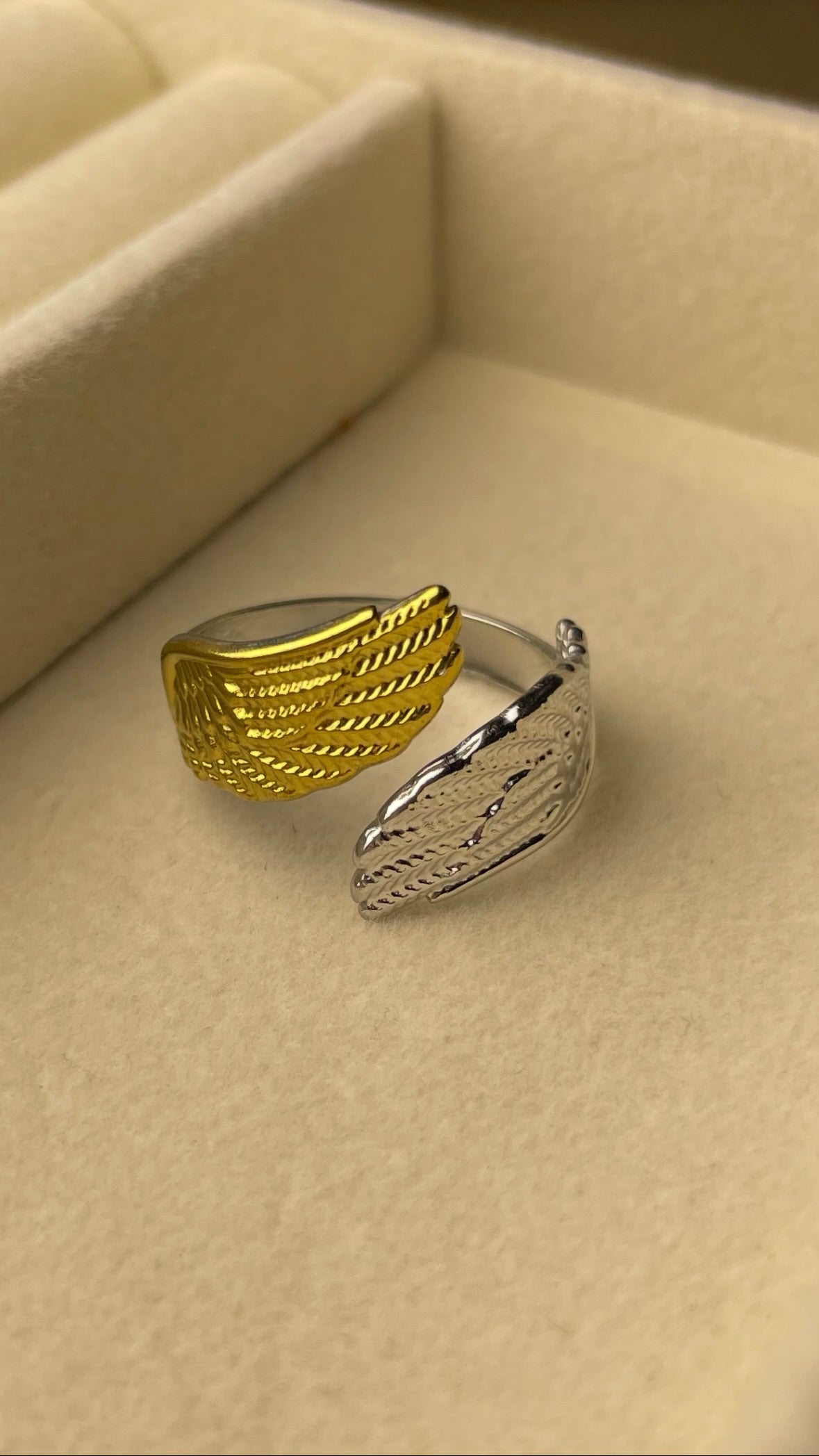 Premium Adjustable Stainless Steel Ring ( TWO-TONE )
