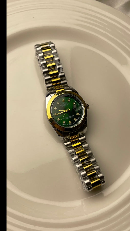 ROLEX PREMIUM SUITE GREEN TWO-TONE
