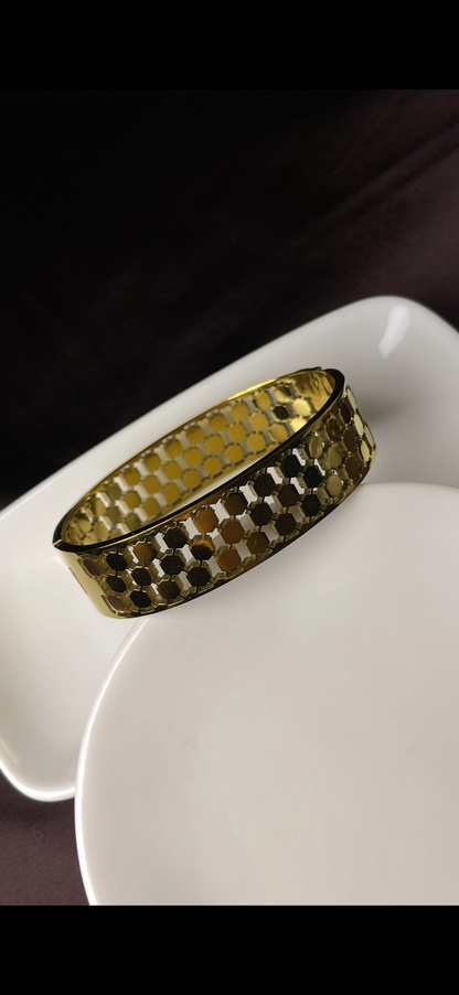 Premium Gold-Plated Cuff Bracelet
