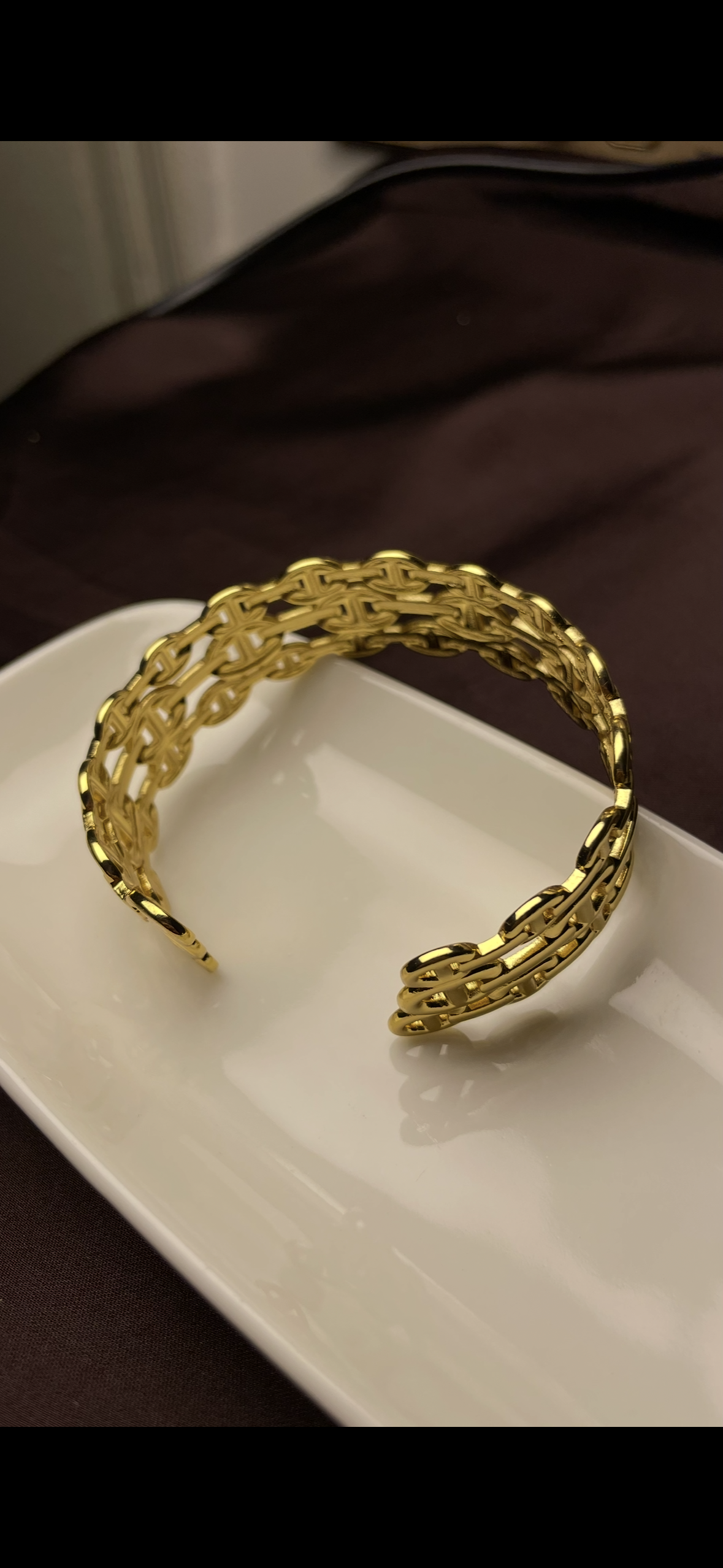 Premium Gold-Plated Cuff Bracelet