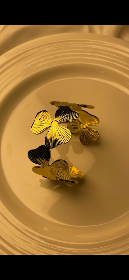 Premium Gold-Plated Adjustable Cuff Bracelet
