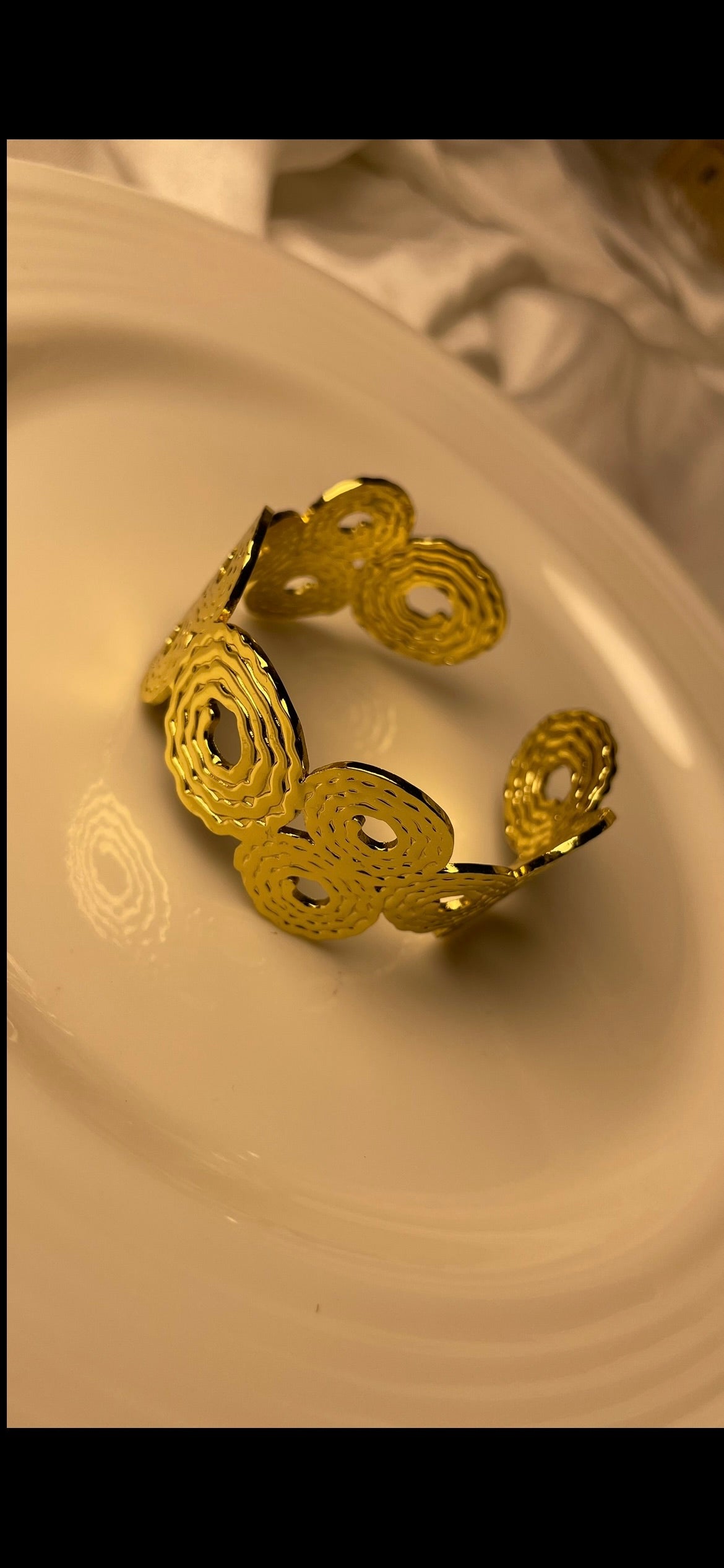 Premium Gold-Plated Adjustable Cuff Bracelet