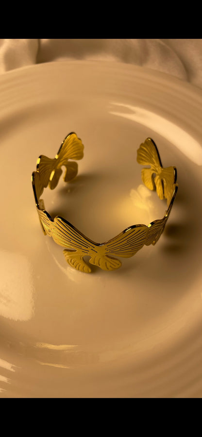 Premium Gold-Plated Adjustable Cuff Bracelet