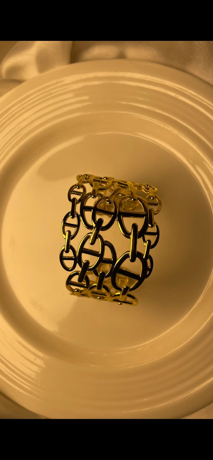 Premium Gold-Plated Adjustable Cuff Bracelet