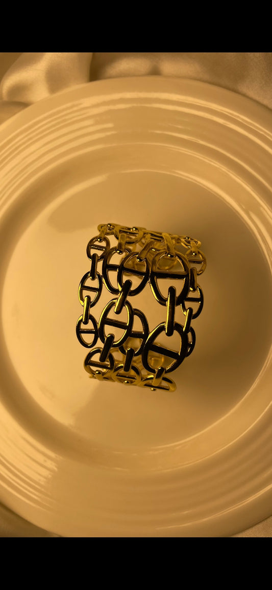 Premium Gold-Plated Adjustable Cuff Bracelet