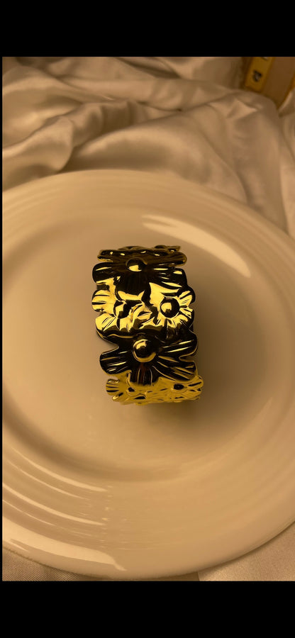 Premium Gold-Plated Adjustable Cuff Bracelet