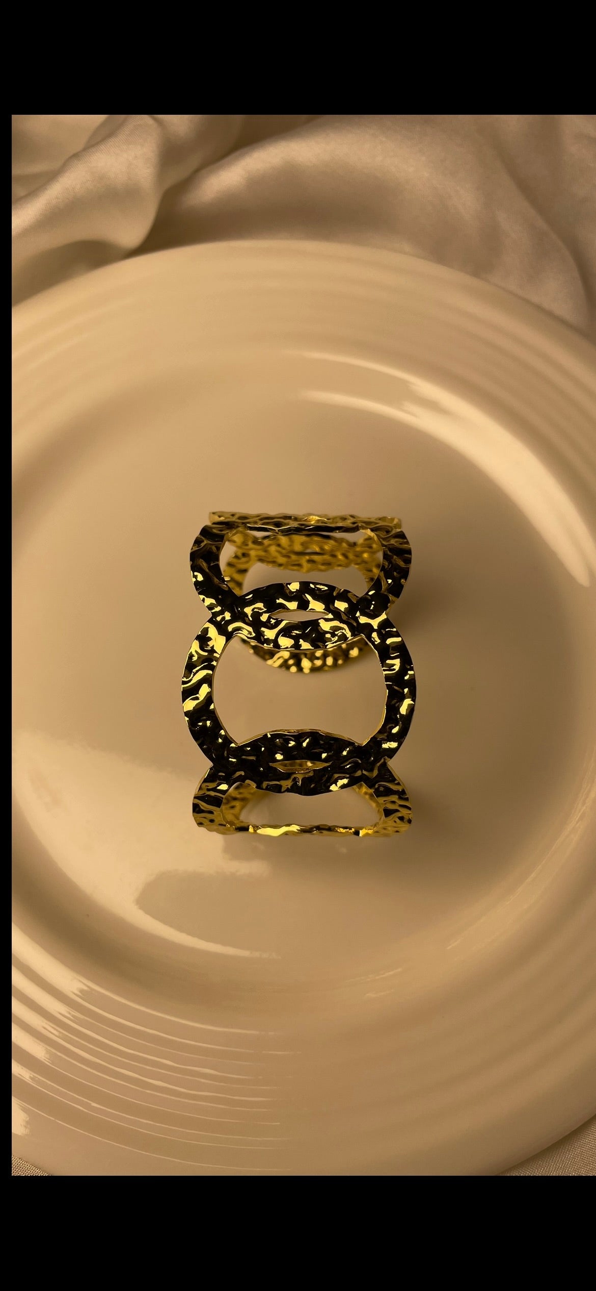 Premium Gold-Plated Adjustable Cuff Bracelet