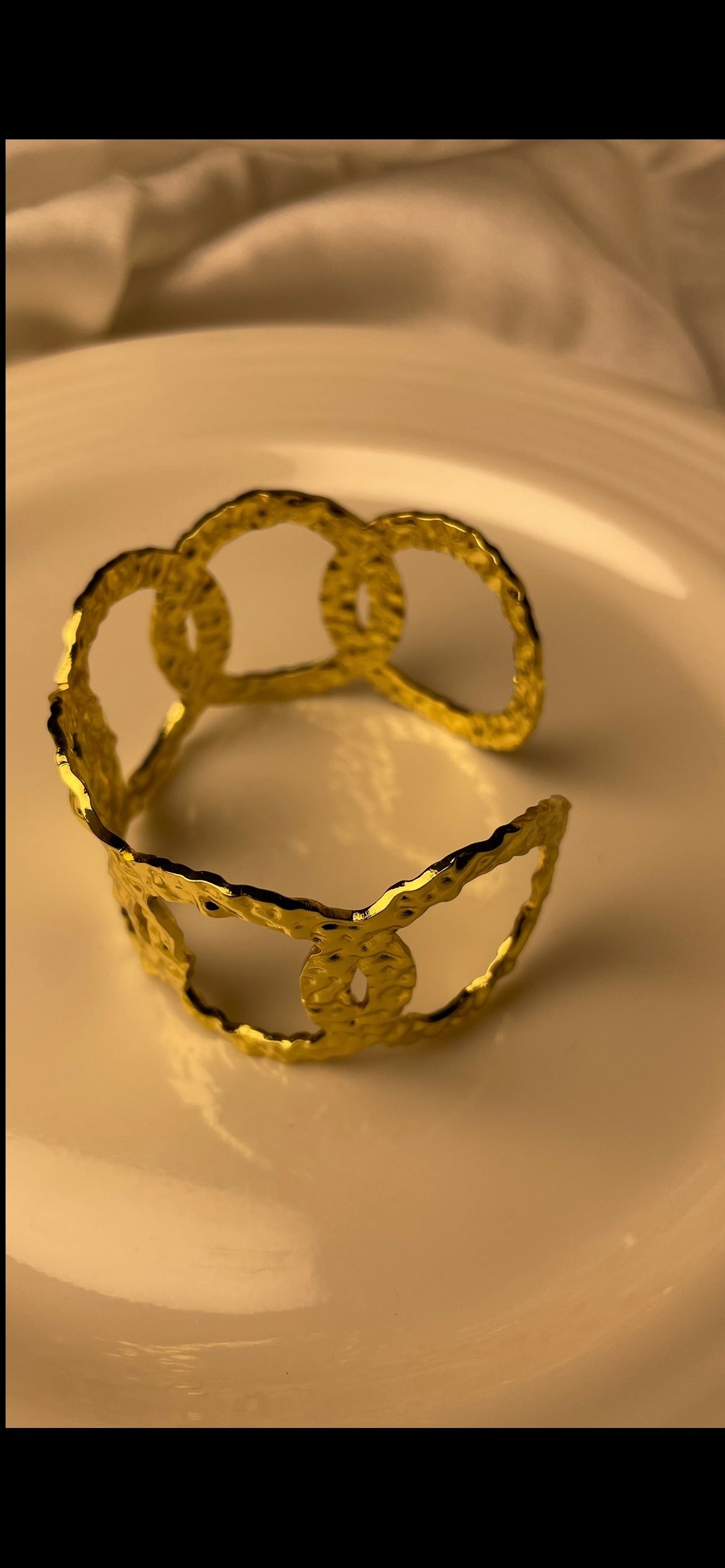 Premium Gold-Plated Adjustable Cuff Bracelet