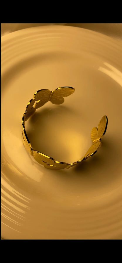 Premium Gold-Plated Adjustable Cuff Bracelet