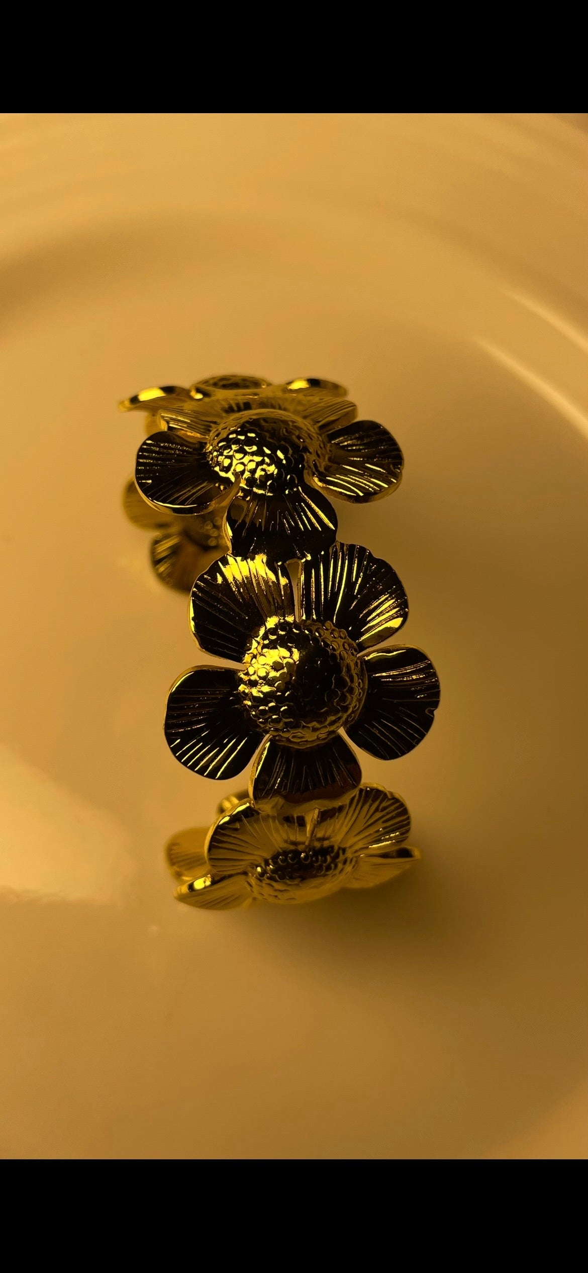 Premium Gold-Plated Adjustable Cuff Bracelet