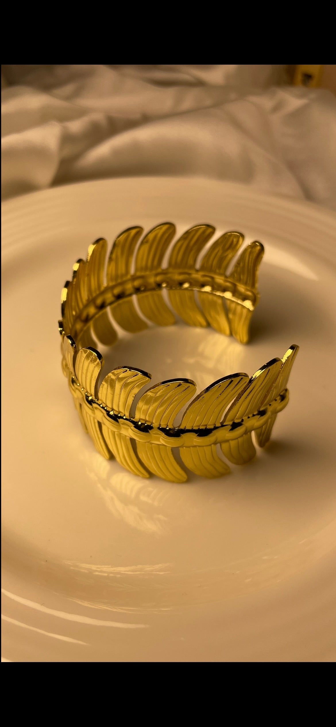 Premium Gold-Plated Adjustable Cuff Bracelet