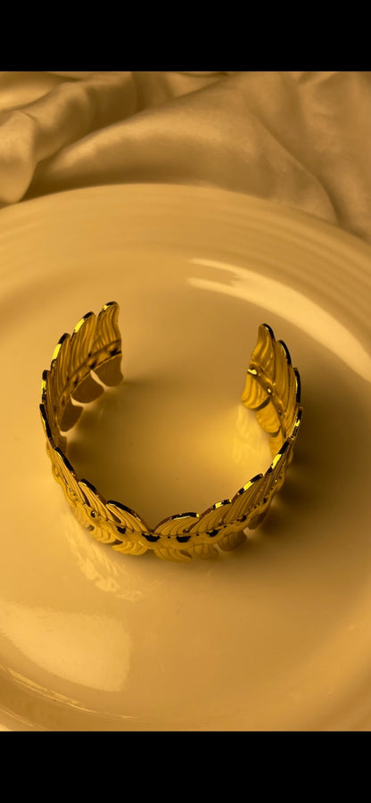 Premium Gold-Plated Adjustable Cuff Bracelet