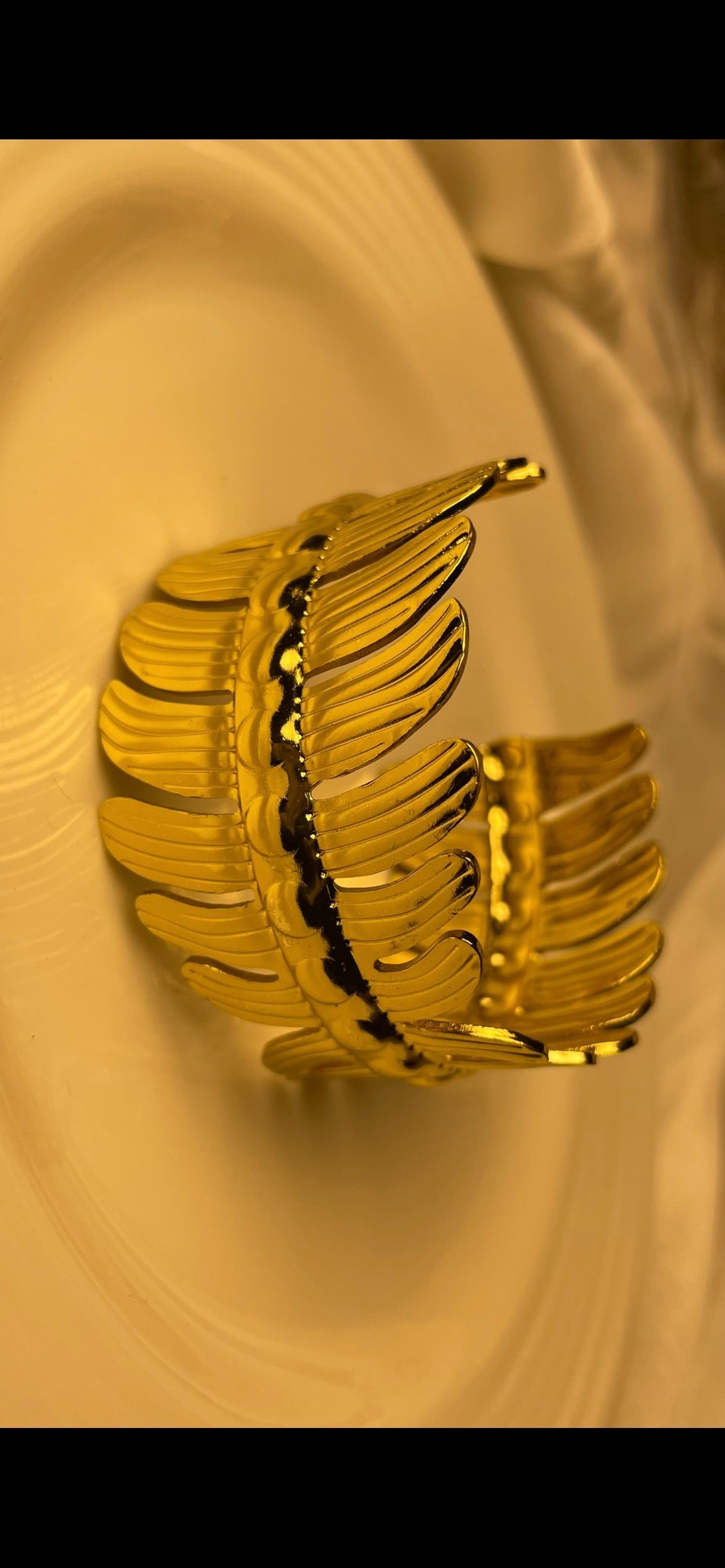 Premium Gold-Plated Adjustable Cuff Bracelet